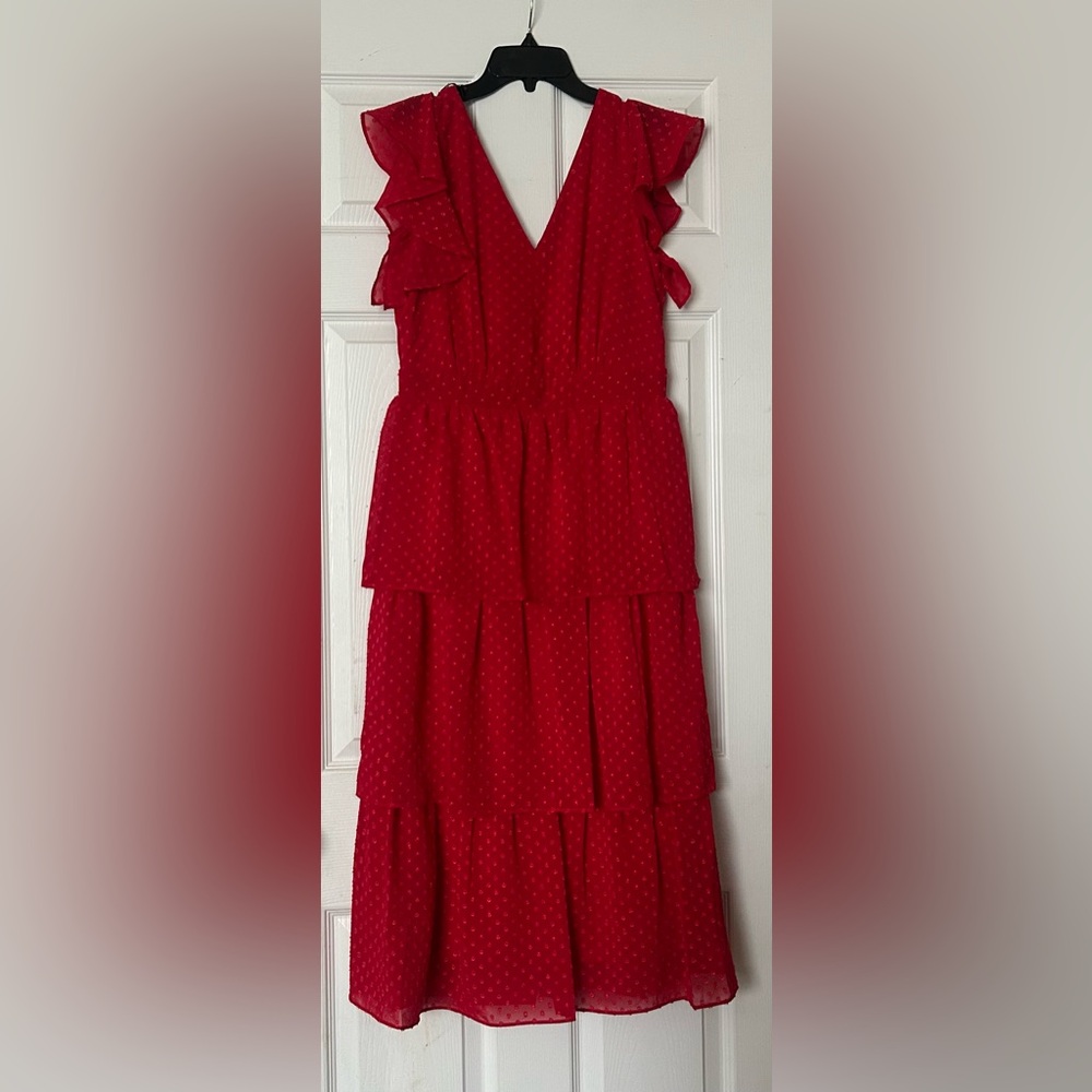 Julia Jordan Red Asymmetrical Dress